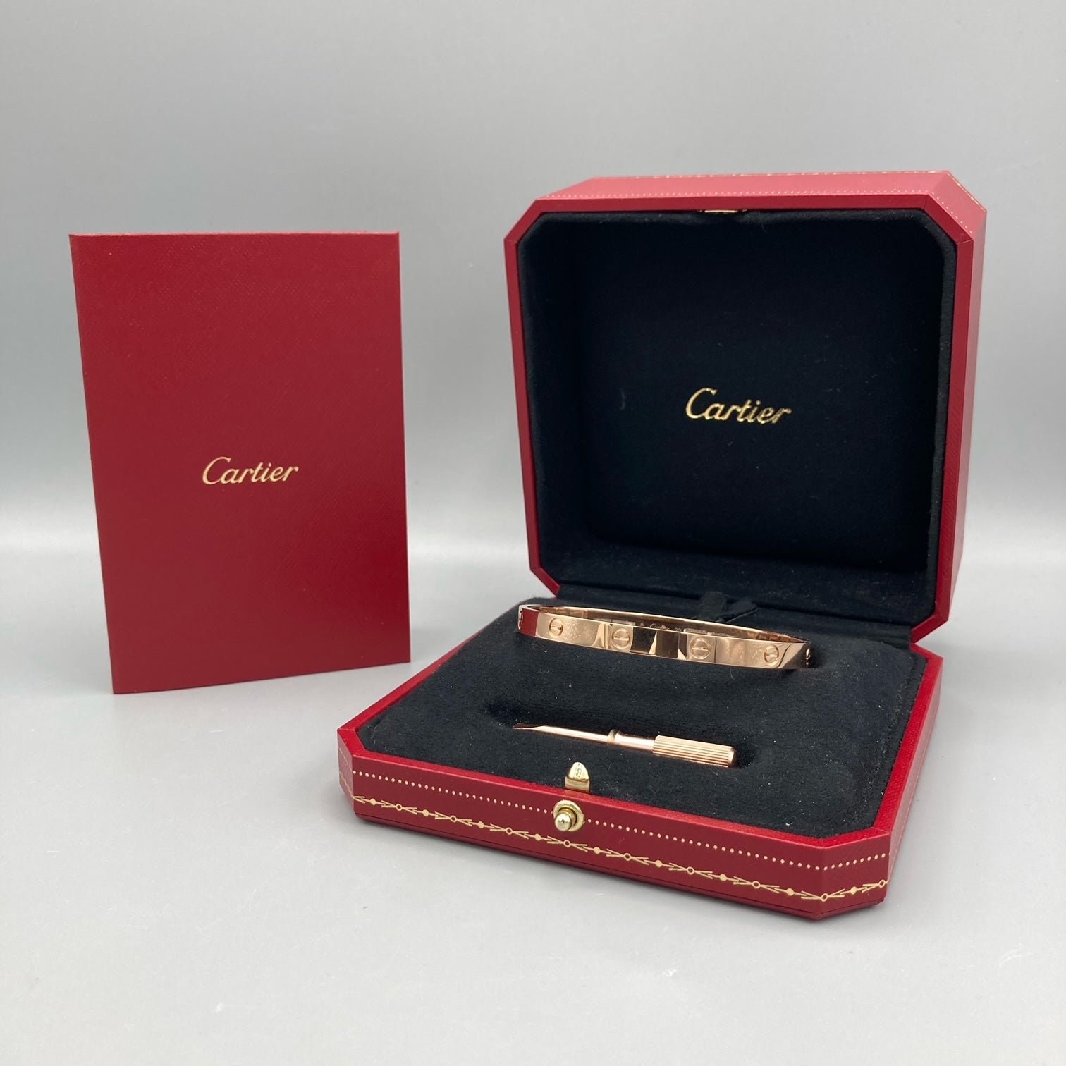 Cartier Love Bracelet in 18k Rose Gold Size 20