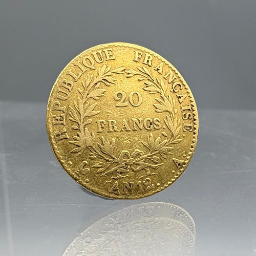 (price on request) 1803 AN12 Napoleon Gold Coin France 20 Francs