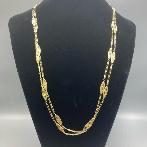 Late Victorian European 18k Yellow Gold Necklace