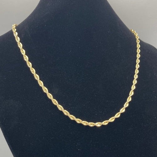 Chaîne Corde Or Jaune 10K 22"