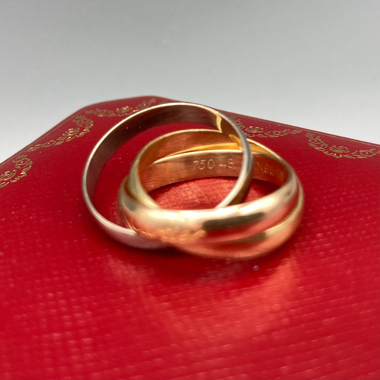 18K Gold Tri-Colour Cartier Trinity Ring