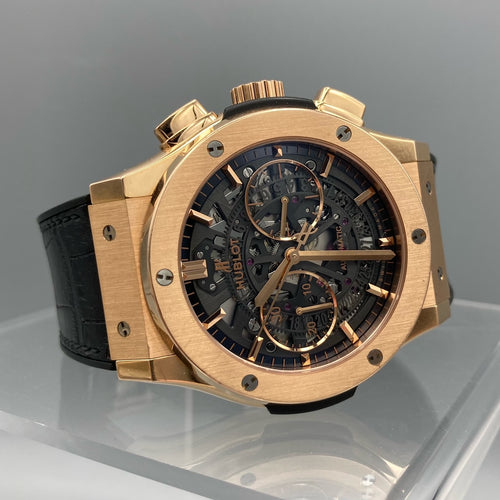 Hublot Classic Fusion Aero Chronograph 18K Rose Gold Watch - 525.OX.0180.LR