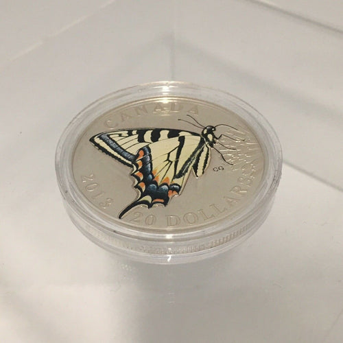 2013 $20 Fine Silver Coin Butterflies of Canada Canadian Tiger Swallowtail