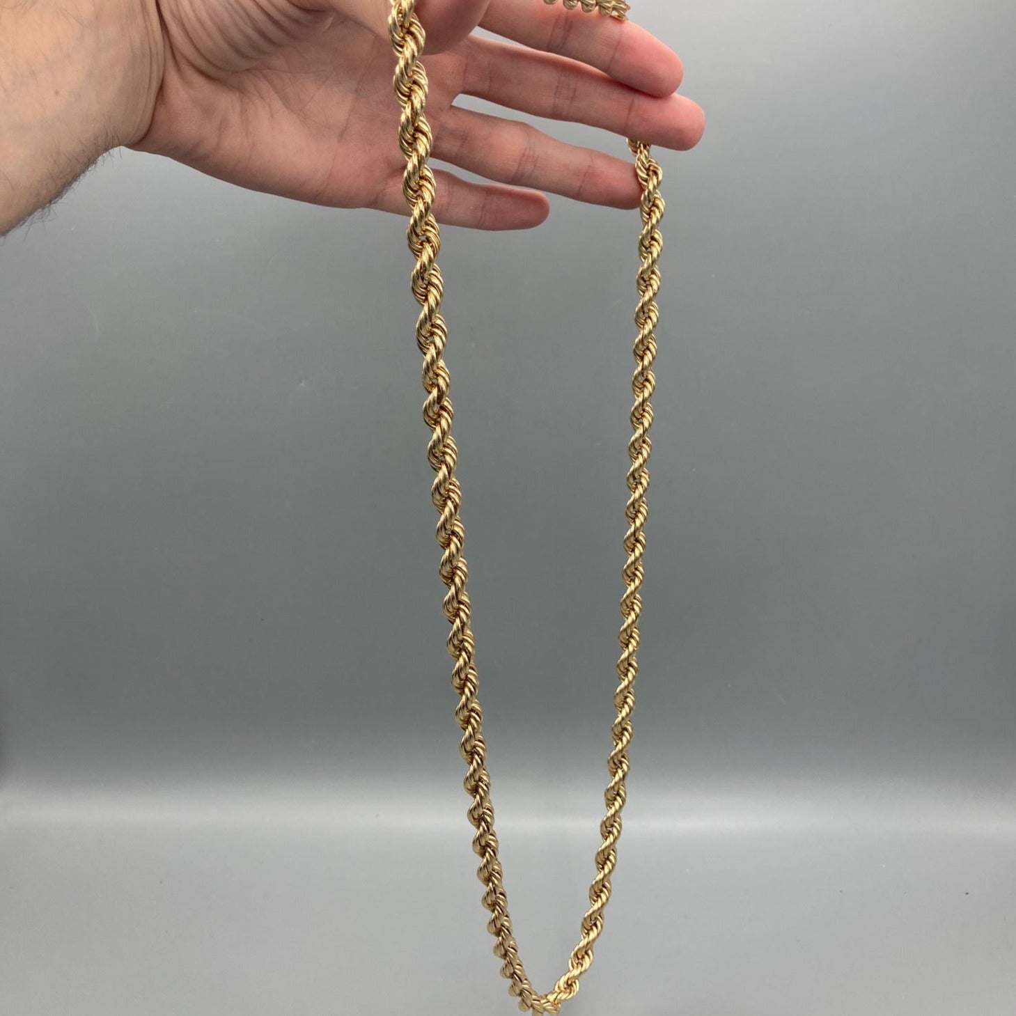 10K Yellow Gold Rope chain 32"