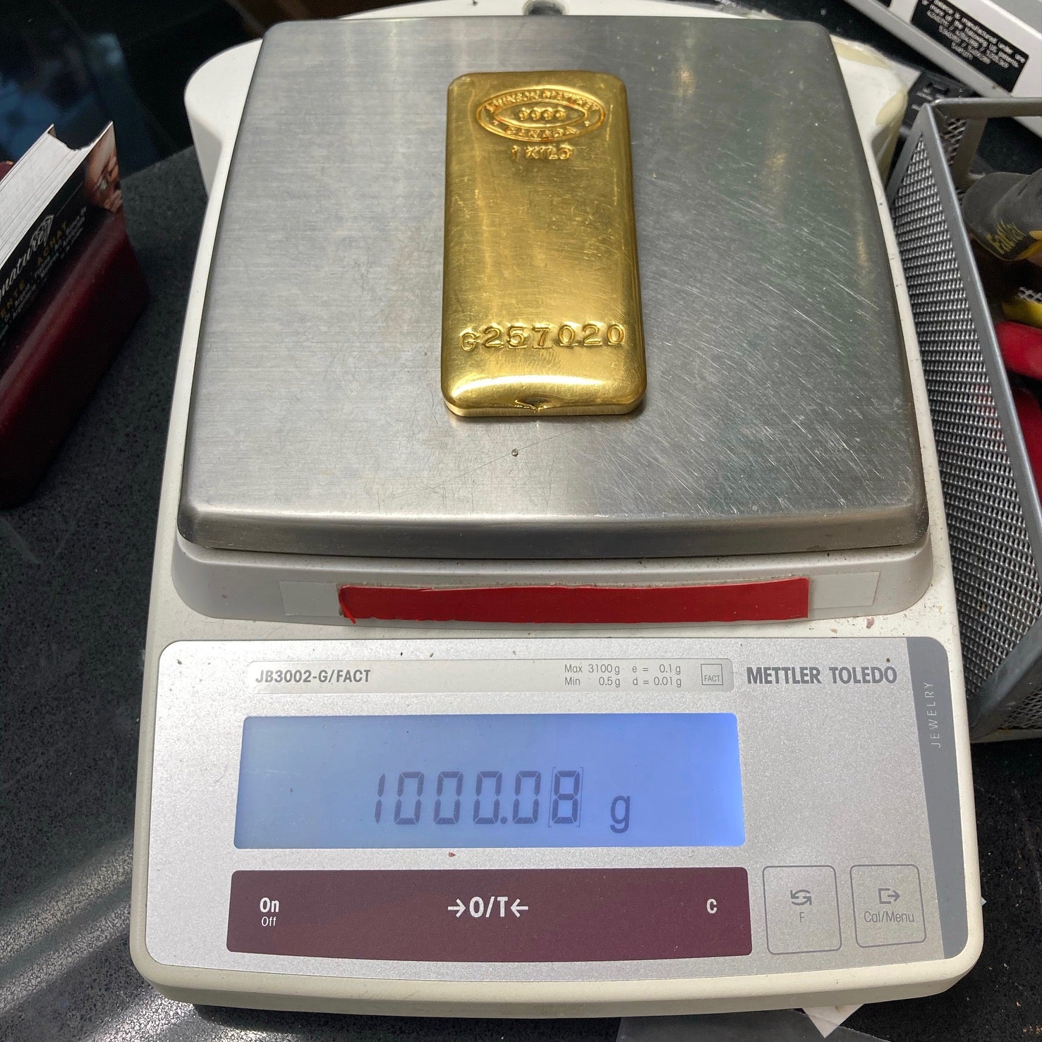 1 kilo Gold Bar - Johnson Matthey 9999 Canada