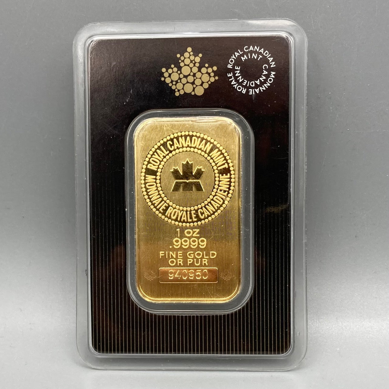 1 OZ Gold Bar | Royal Canadian Mint .9999 PRICE ON REQUEST