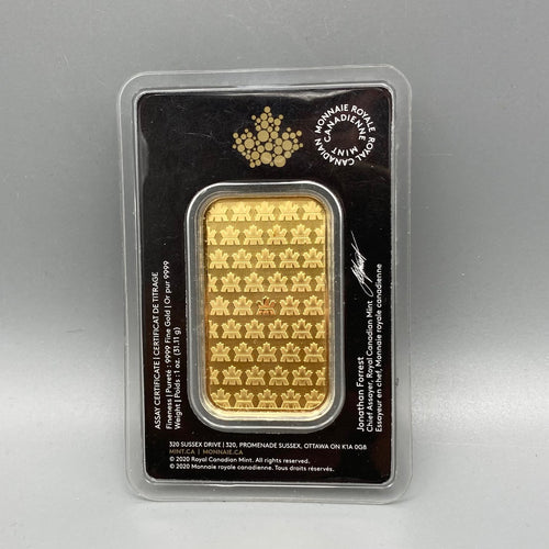 Lingot d'or de 1 once | Monnaie royale canadienne .9999 PRIX SUR DEMANDE