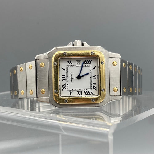 Cartier Santos Automatic Steel and Gold Watch AC 23.80