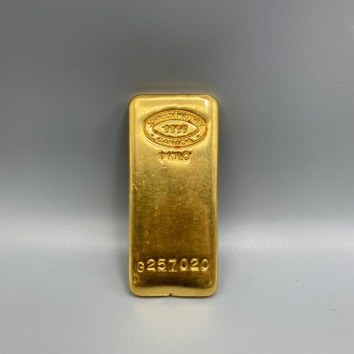 1 kilo Gold Bar - Johnson Matthey 9999 Canada