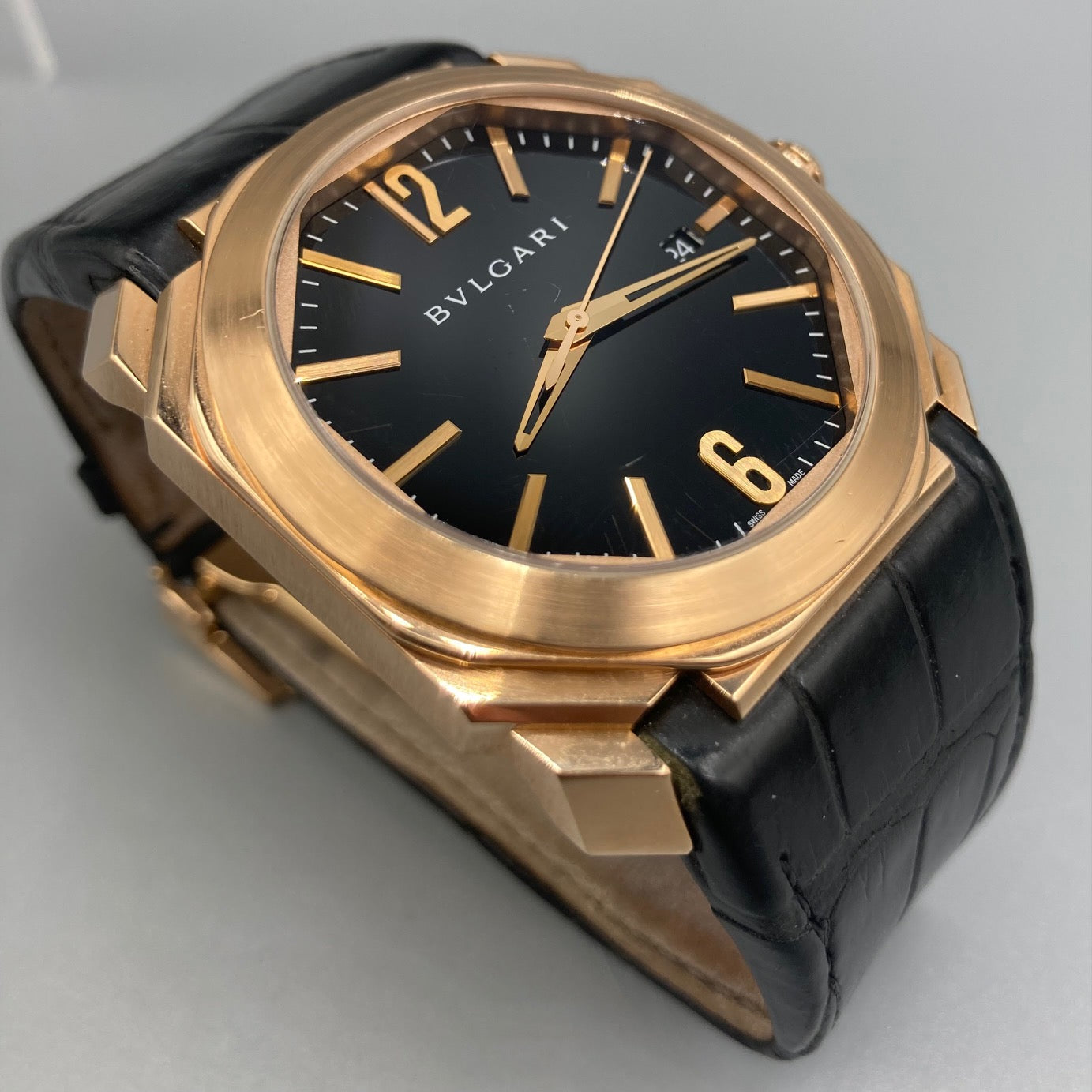 Bvlgari Octo 41mm Gold Watch BGO P 41 G