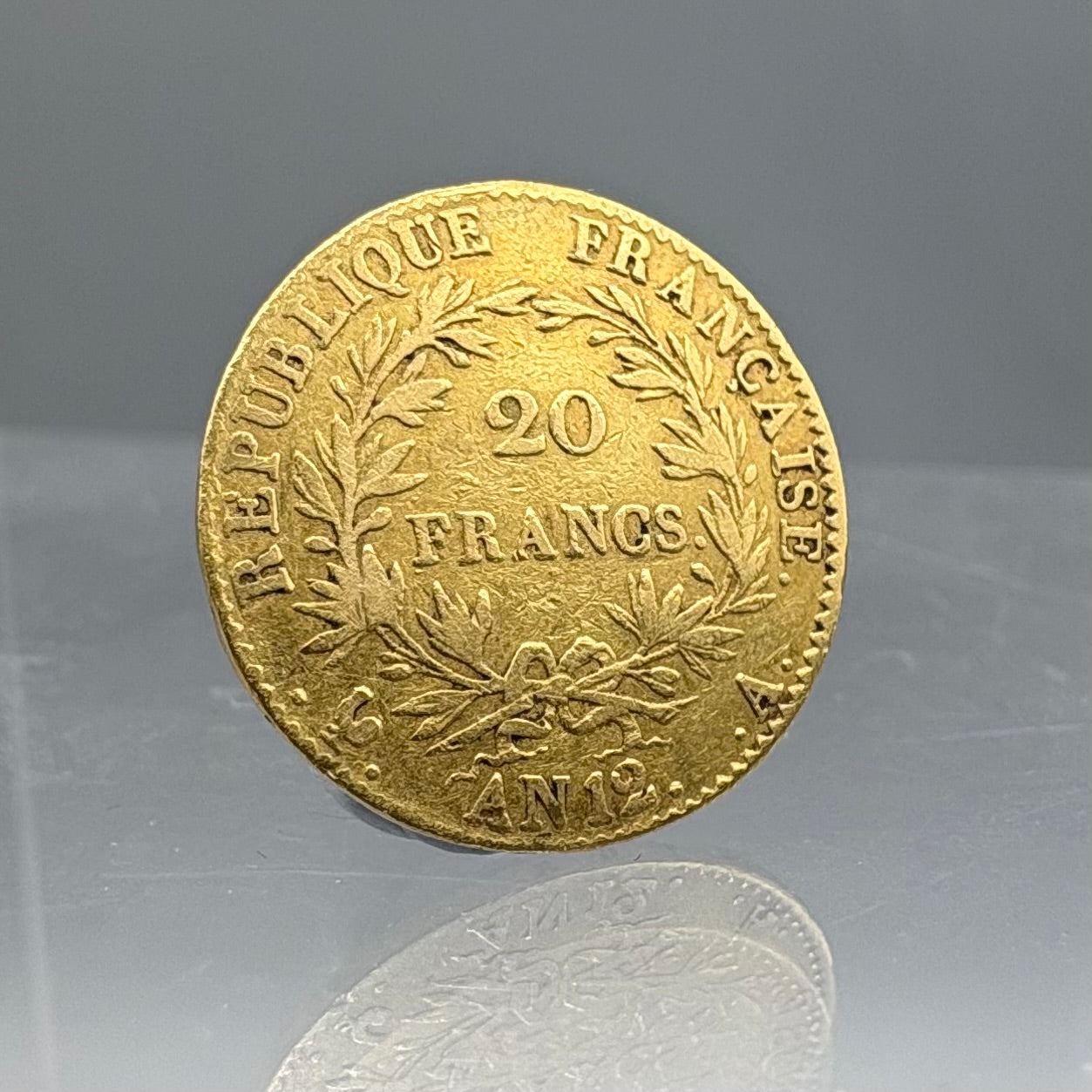 Pièce d'or Napoléon 1803 AN12 France 20 Francs