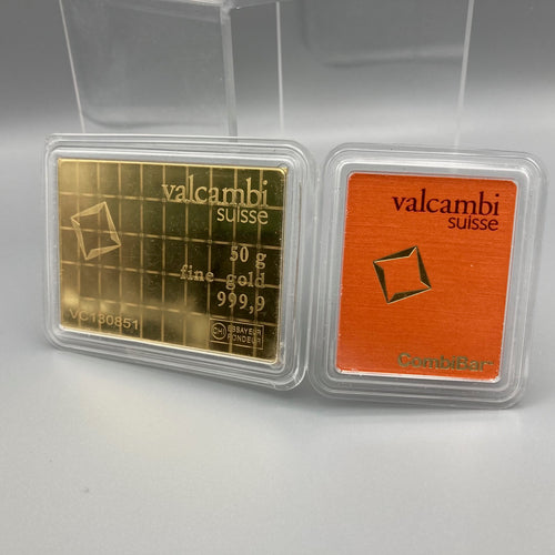 Gold Valcambi CombiBar 50 x 1 gram