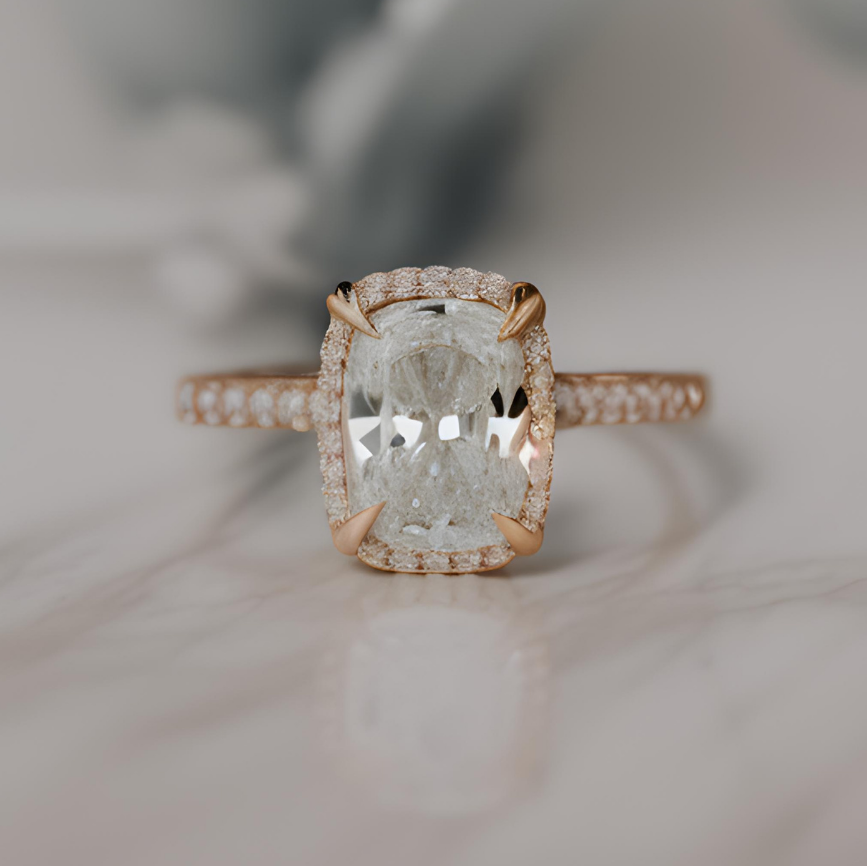 Create your dream Ring with an Internally Flawless 2.54 Carat Cushion Cut Lab Diamond