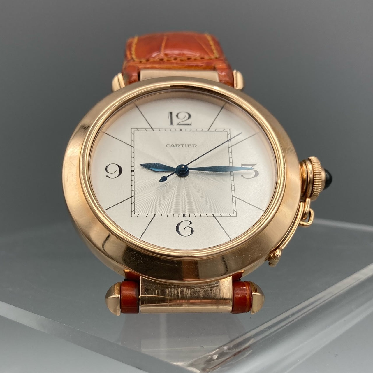 Cartier Pasha in 18k Rose Gold 42mm Leather Strap 2770