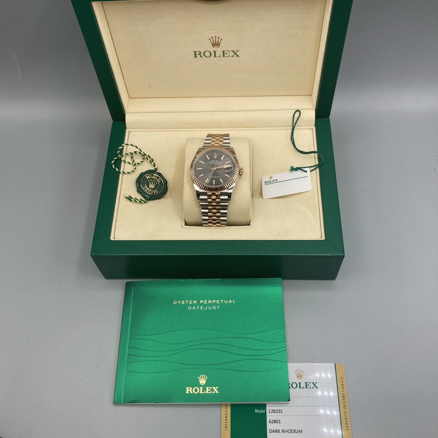 Rolex Datejust 36 mm rhodié foncé 126231