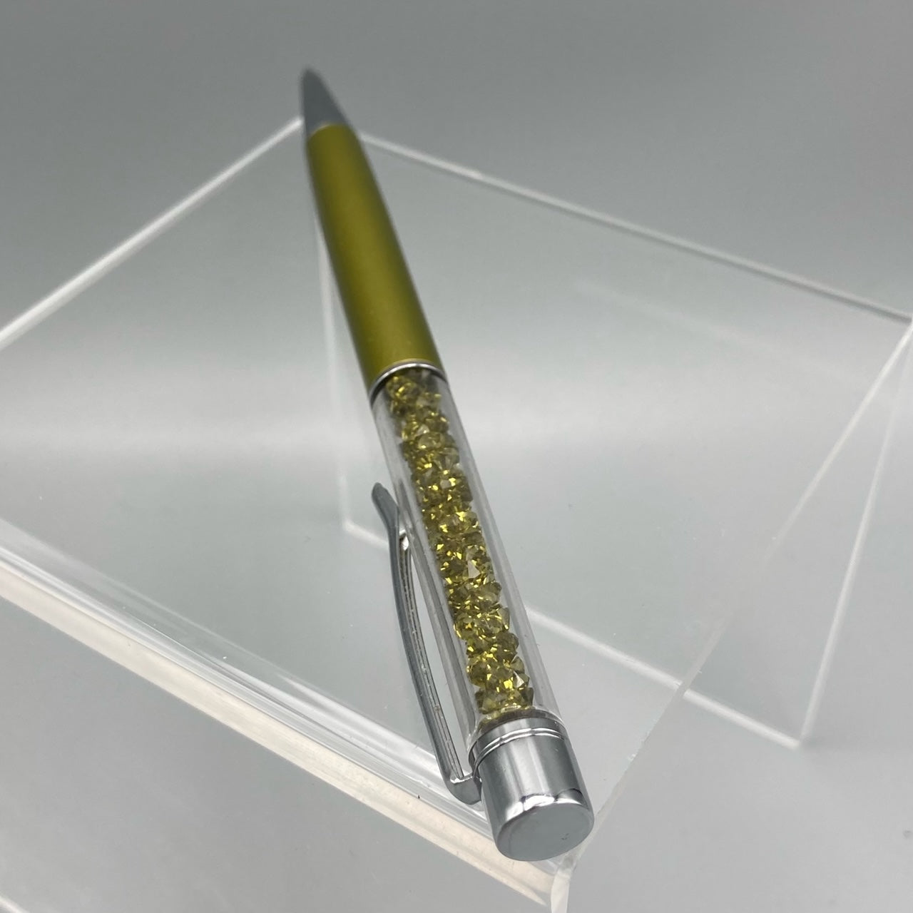 Swarovski Crystalline Ballpoint Green Lacquered Chrome plated Pen