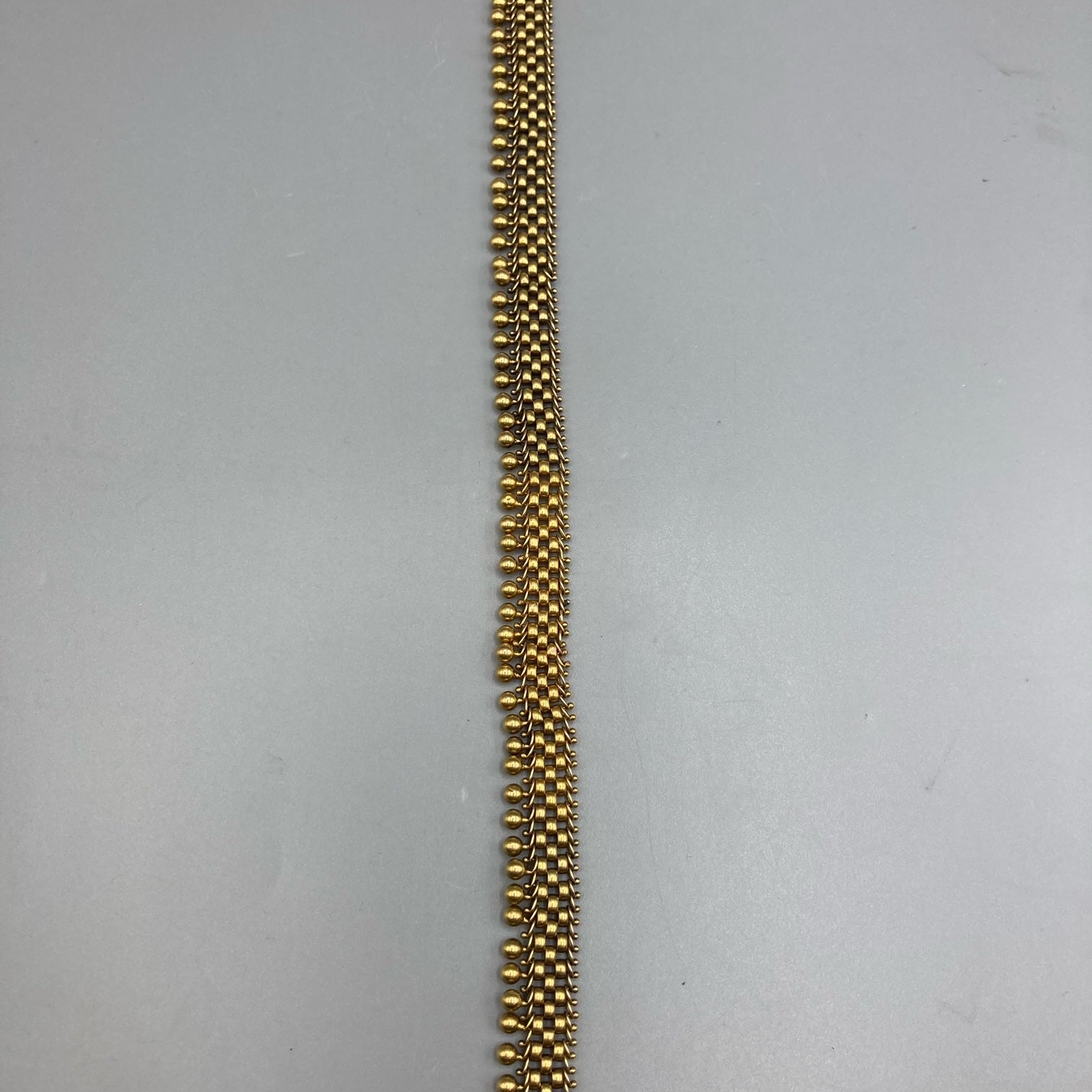 14K Yellow Gold Retro Choker Necklace