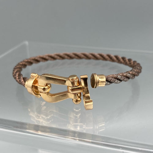 Fred Force 10 Gold Cable Bracelet