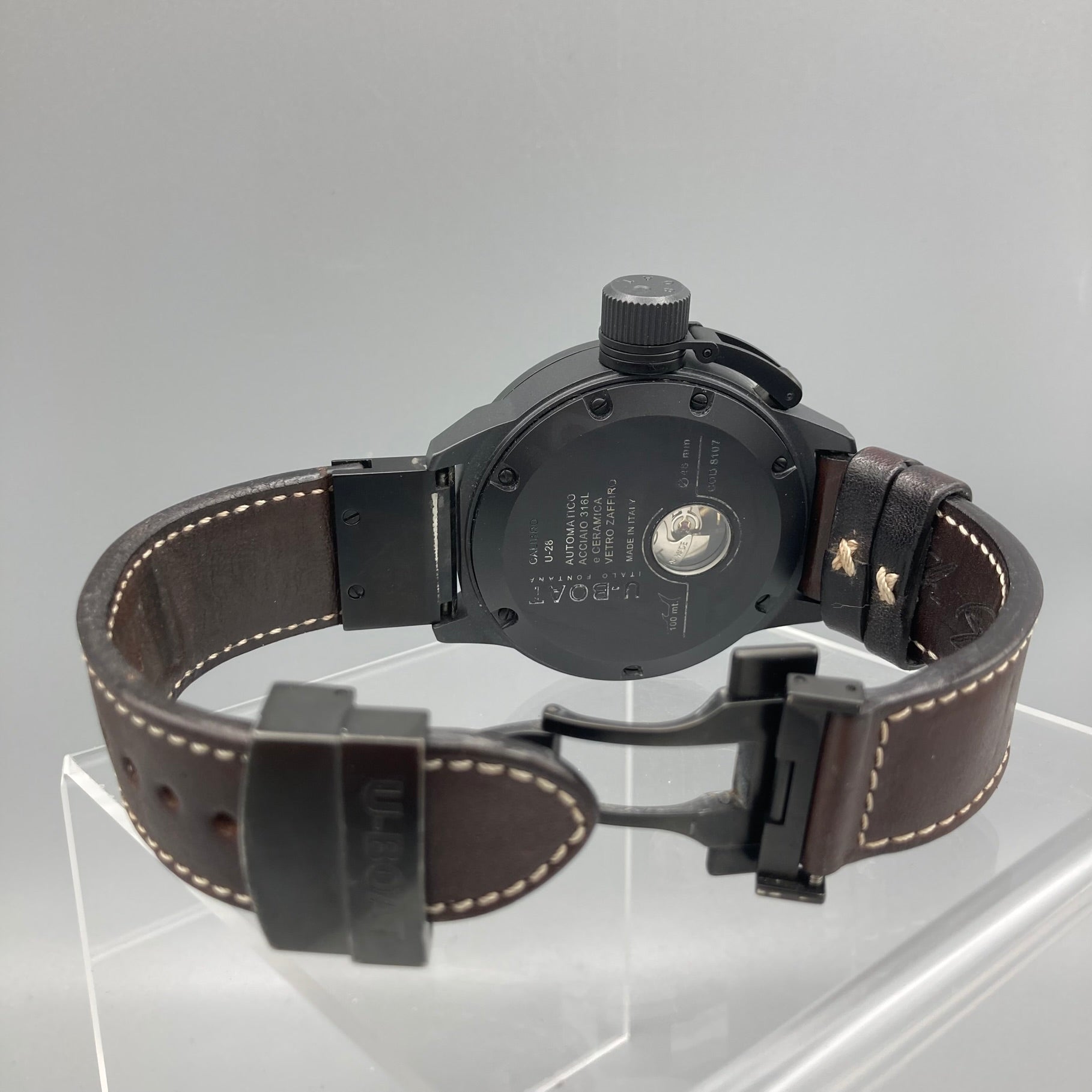 U-Boat Classico 48 Automatic Ceramic Black Watch 8107