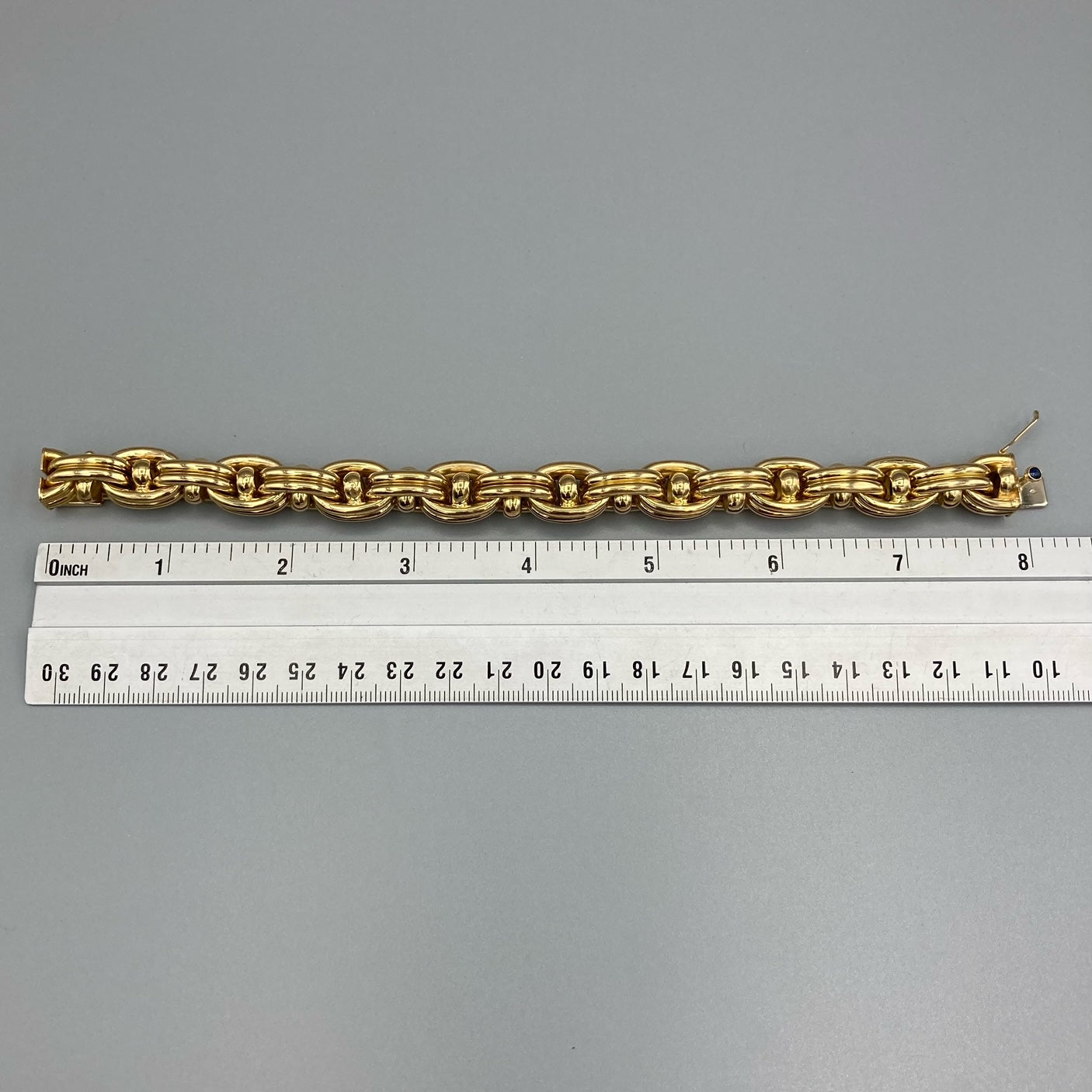 Bracelet à maillons Marine Caplain Paris Vintage en or jaune 18 carats