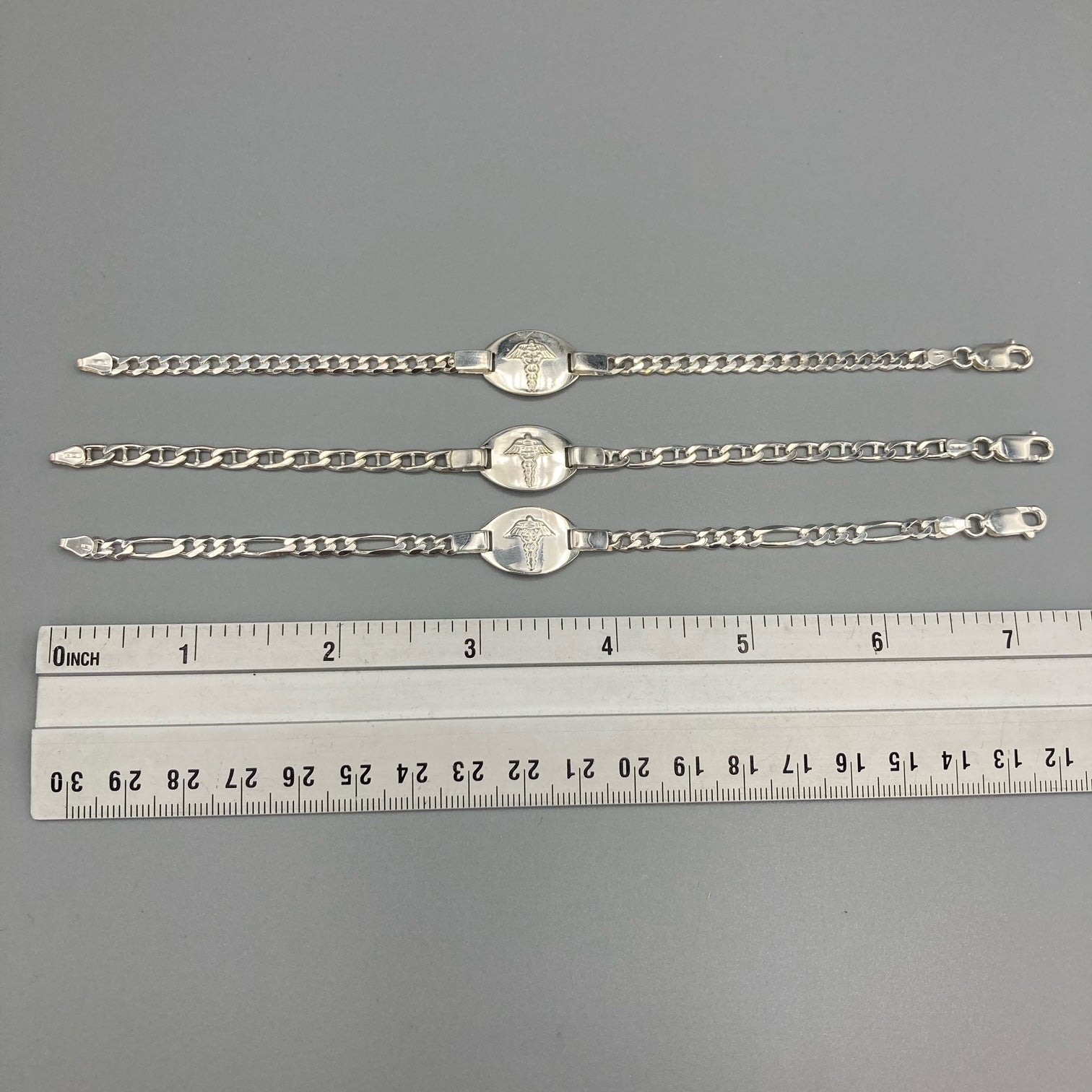 Sterling Silver Medic Alert Bracelet With Custom Engraving Included