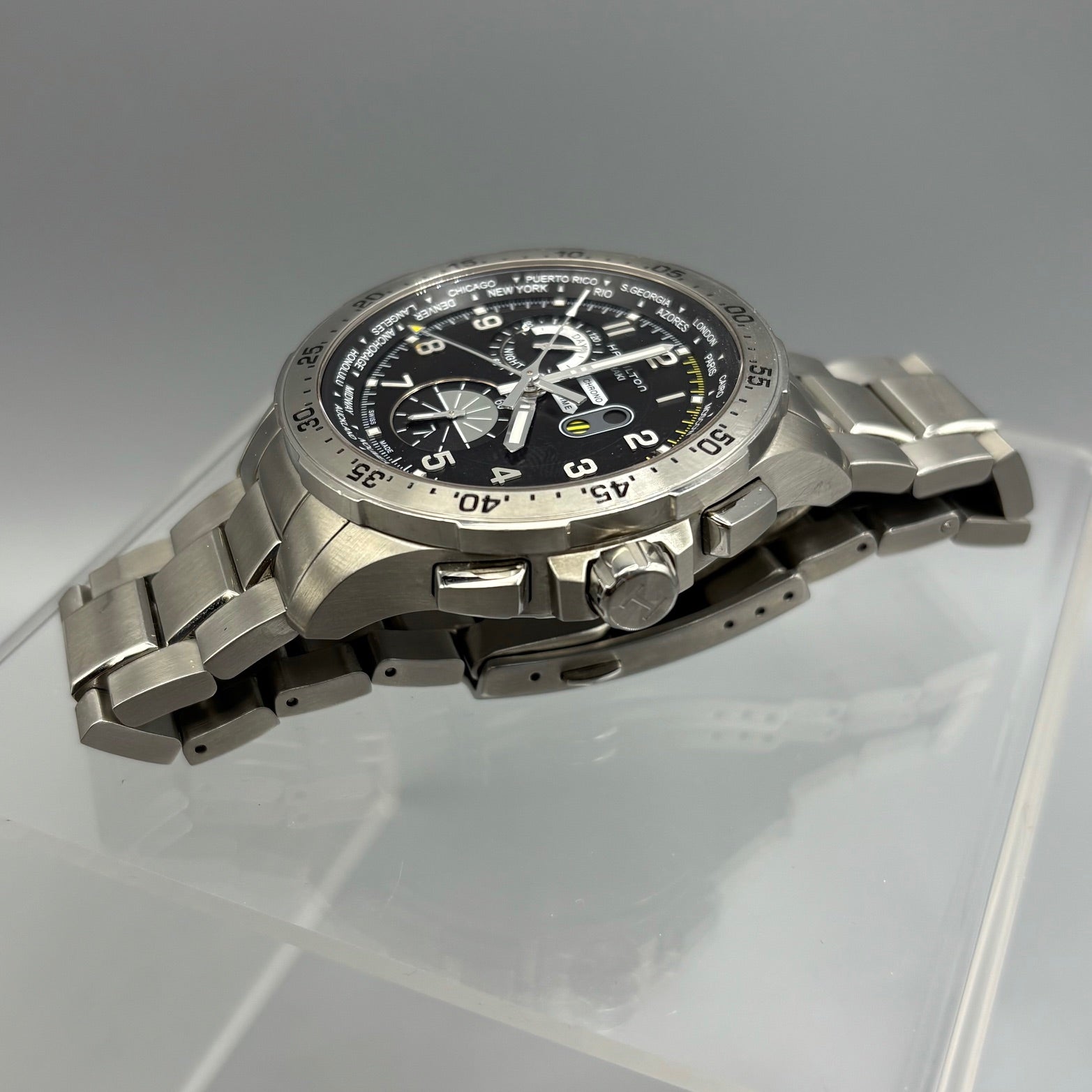 Hamilton Khaki Aviation Worldtimer Chrono Watch H767140