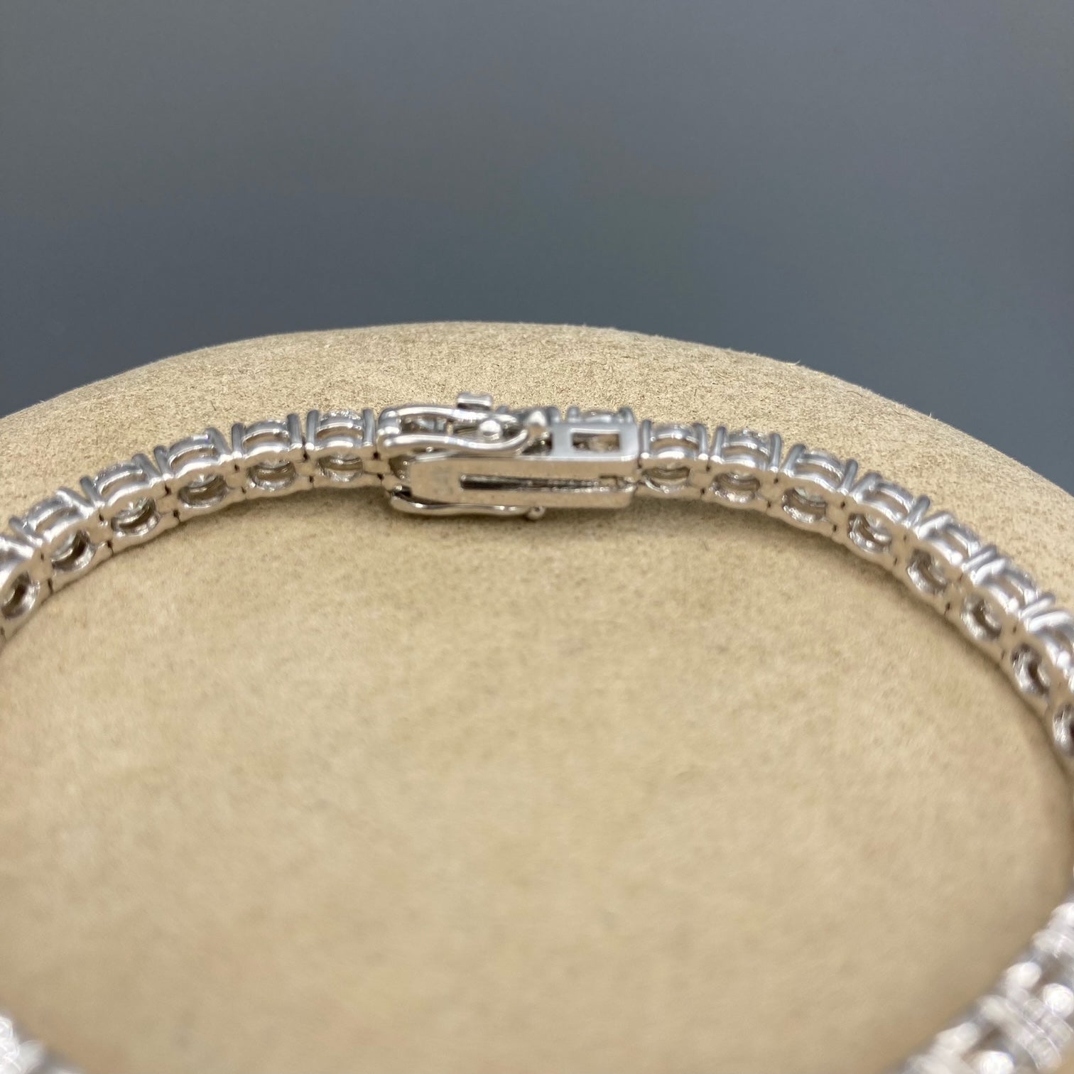 Diamond Tennis Bracelet Set on 14k White Gold