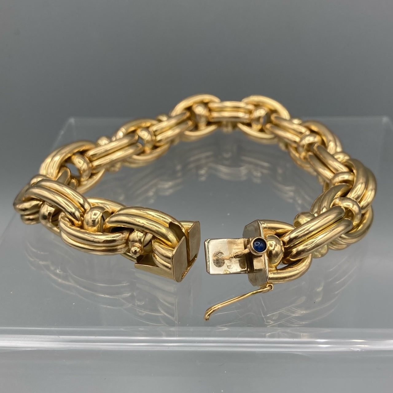 Bracelet à maillons Marine Caplain Paris Vintage en or jaune 18 carats