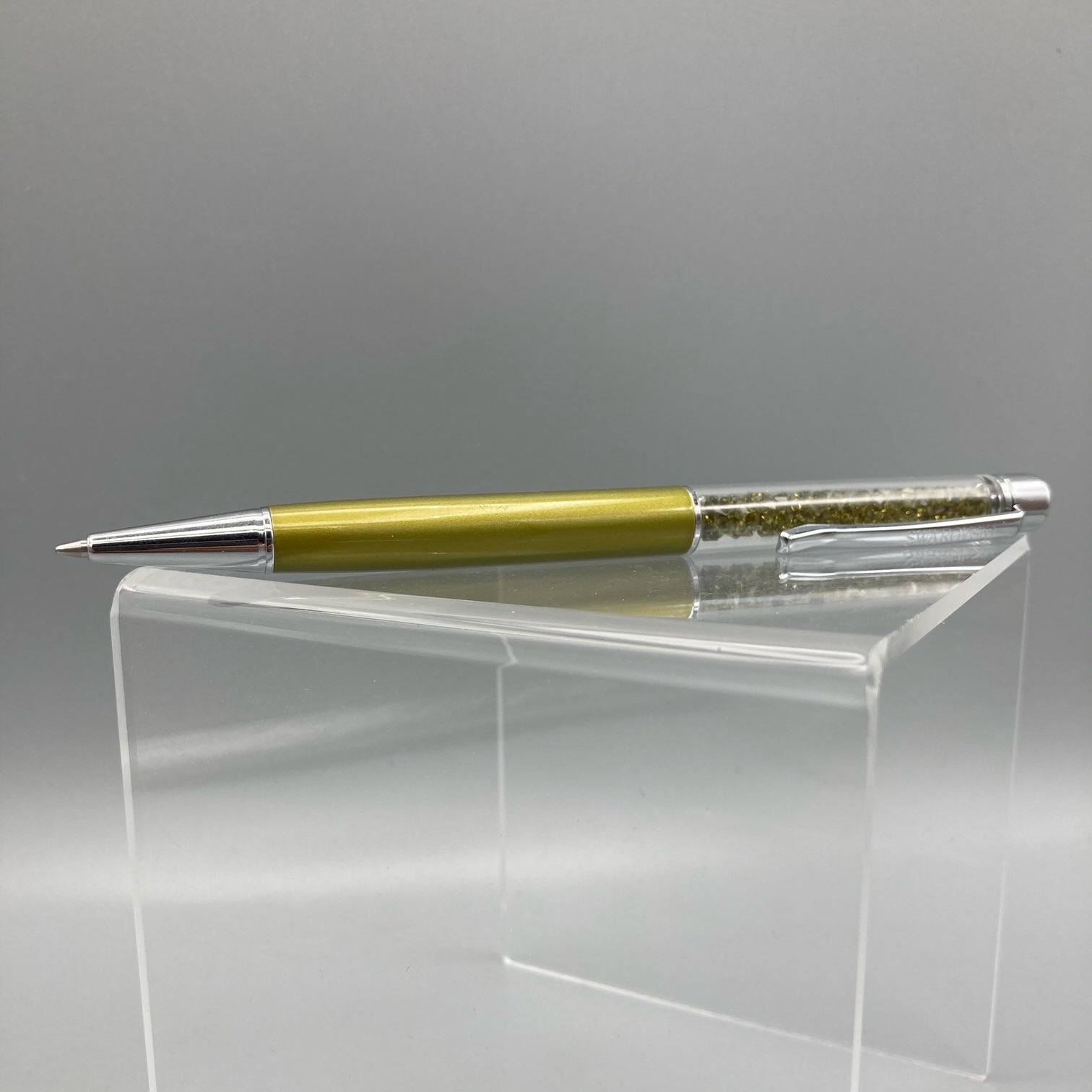 Swarovski Crystalline Ballpoint Green Lacquered Chrome plated Pen