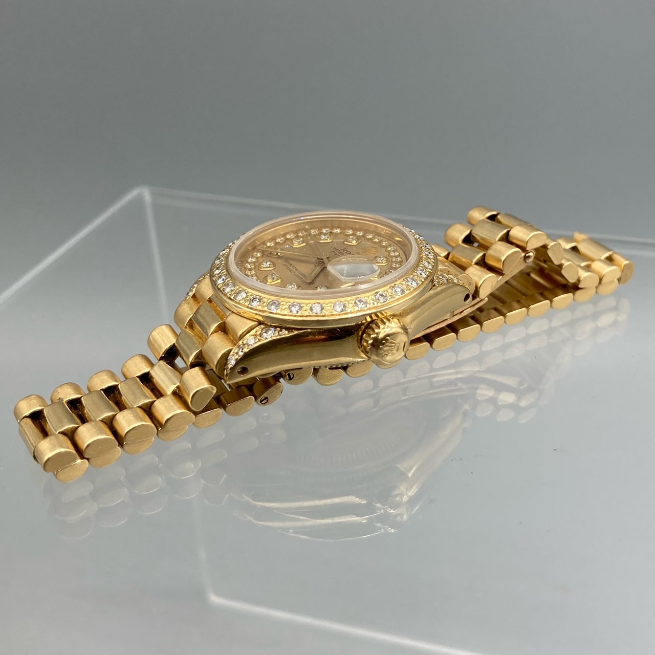 Rolex Datejust President Ladies 18K Yellow Gold Watch 6917