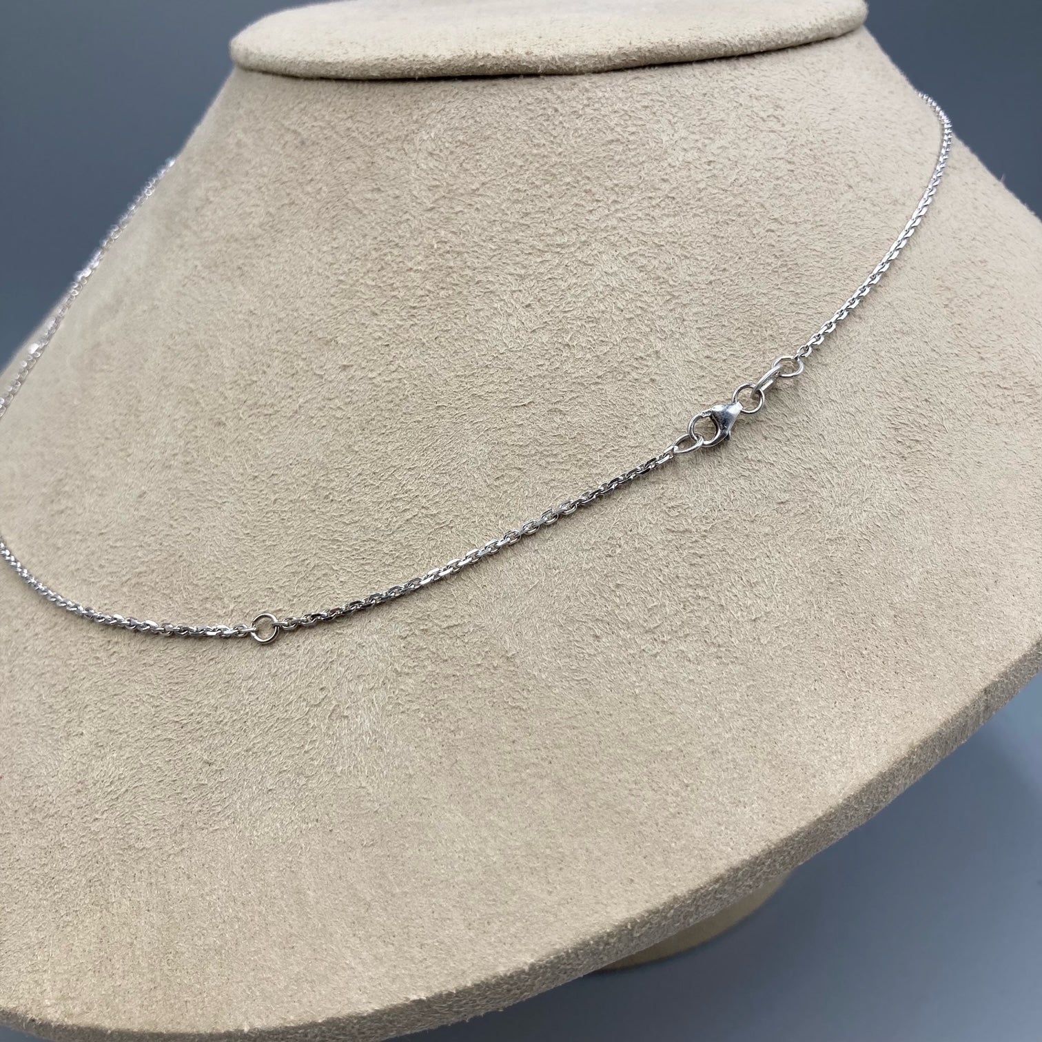 Custom Round Brilliant Diamond Pendant on 14k Gold Italian Chain