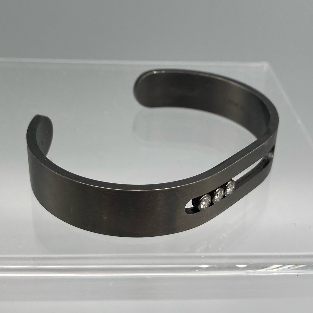 Messika Move Titanium Bangle with Diamonds