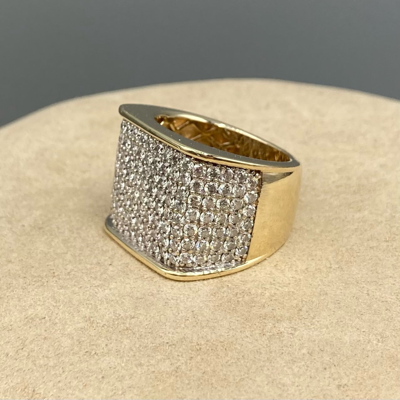 10K Yellow Gold 2.7 TCW Diamond Ring
