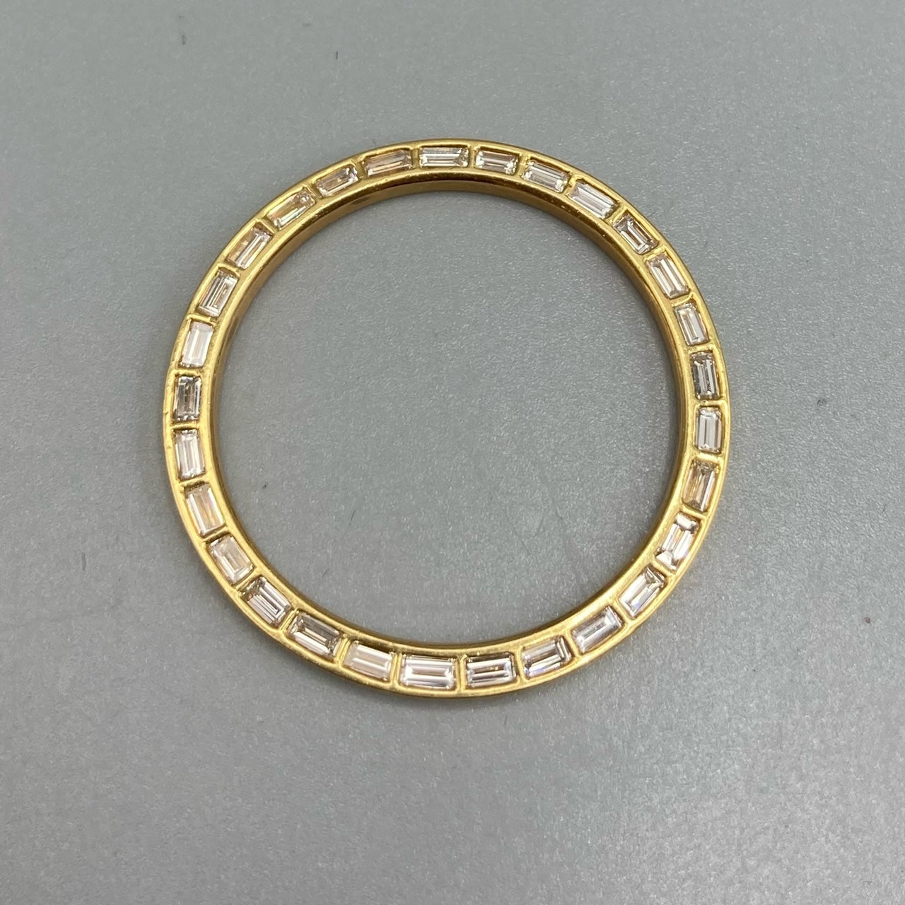 Genuine Rolex Diamond Baguette Bezel in 18k Yellow Gold 36mm