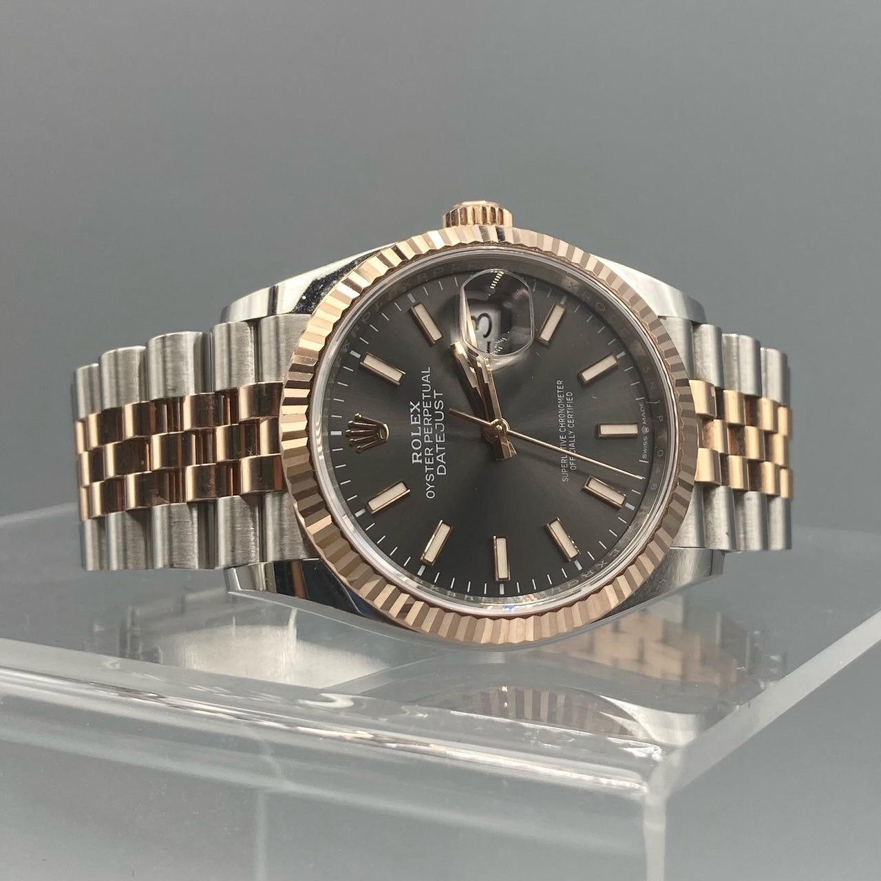 Rolex Datejust 36 mm rhodié foncé 126231