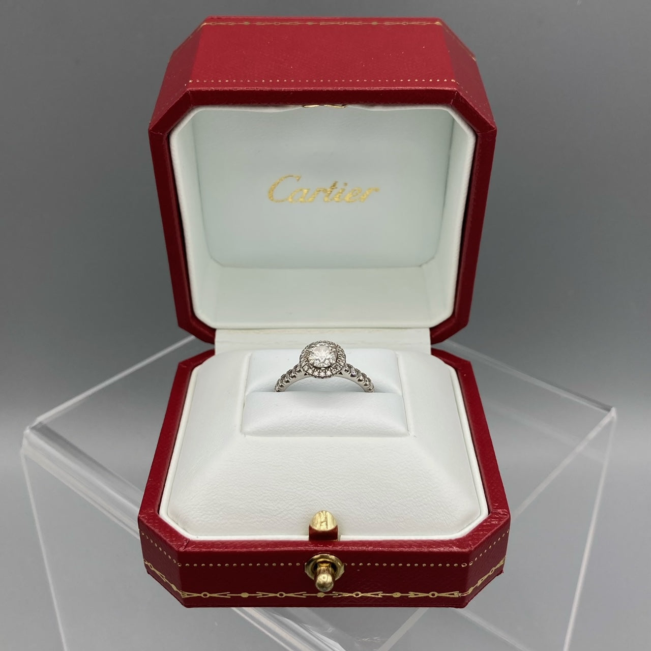 Cartier "Destinee" GIA Certified 0.63 Carat Round Brilliant Diamond Ring