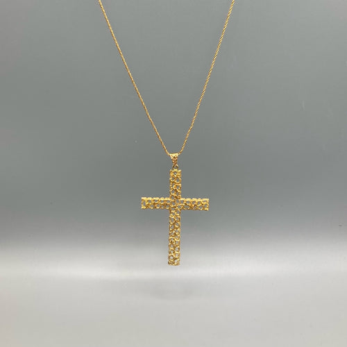 18K Yellow Gold Cross Pendant