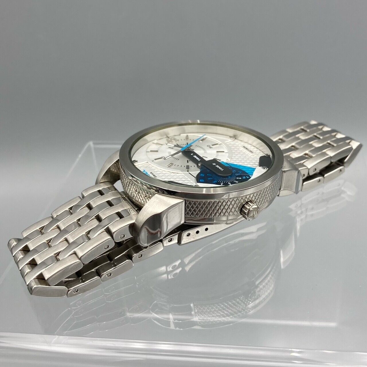 Diesel Mini Daddy Silver-Tone Watch DZ7305