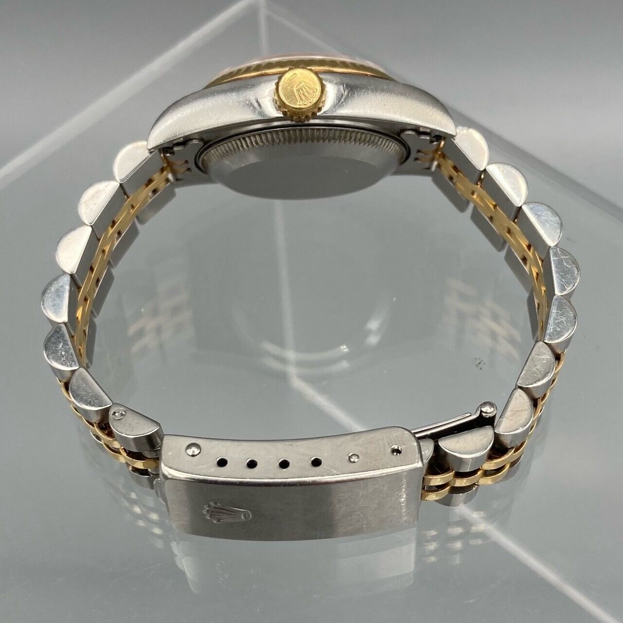 Rolex 18K Yellow Gold Stainless Steel Diamond Datejust 69173