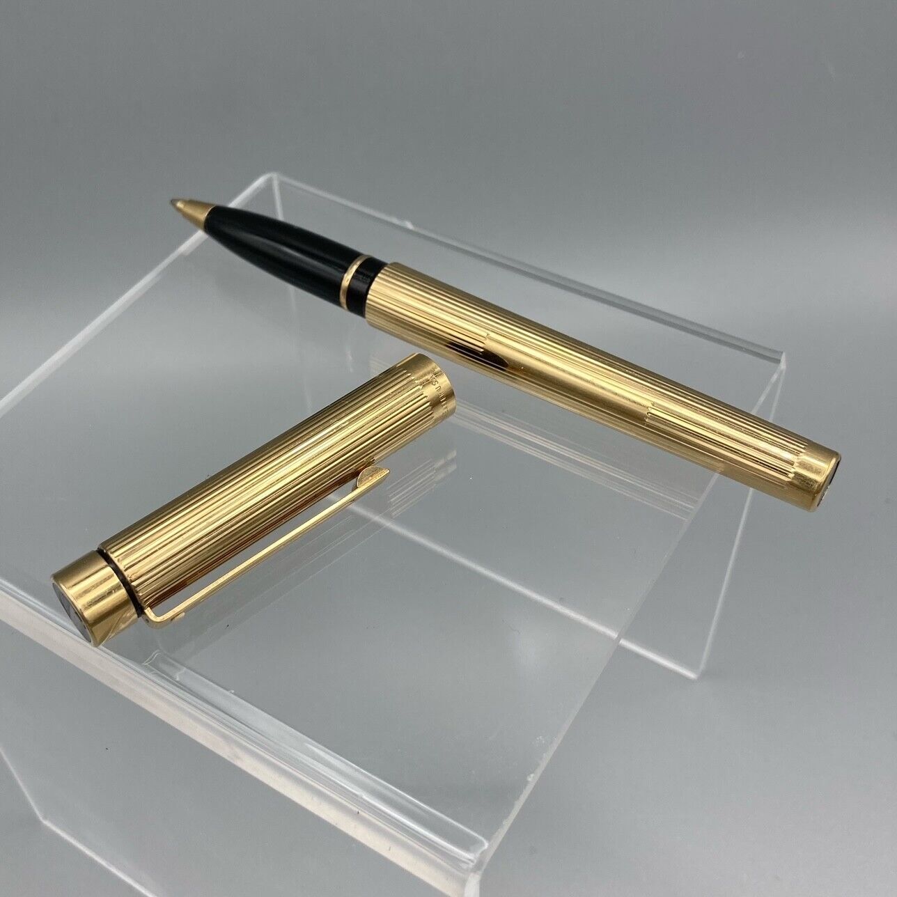 Stylo Roller Sheaffer Targa Gold Electroplate Vintage 1005