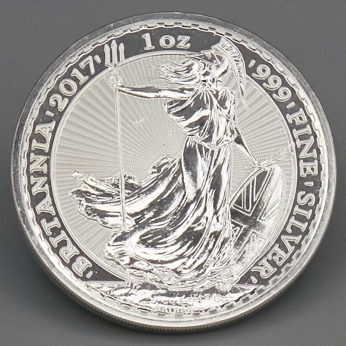 Great Britain 1 oz Silver Coin, 2017, Britannia BU