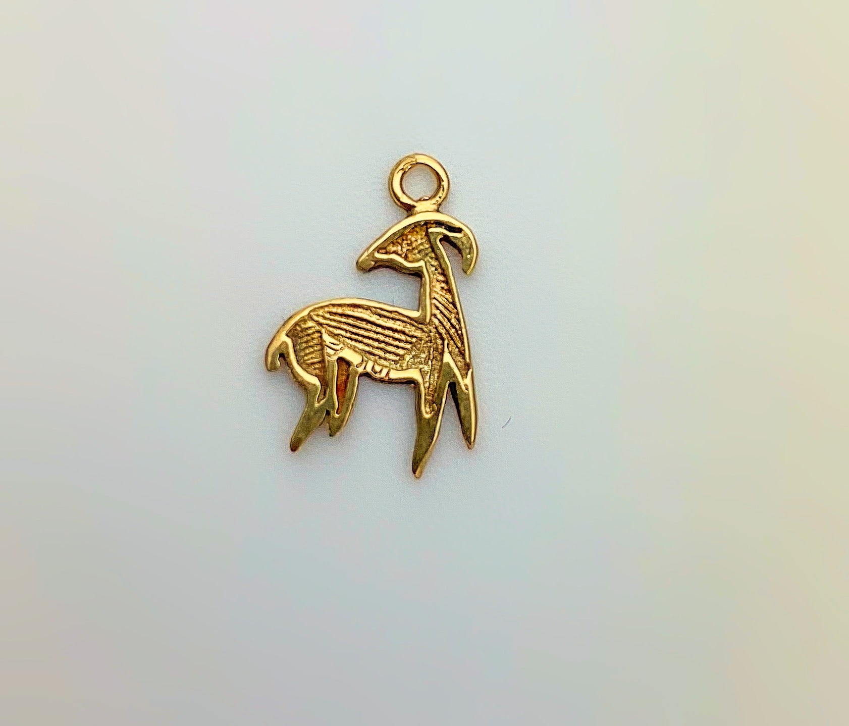 Gold Aries Pendant in 10k Gold