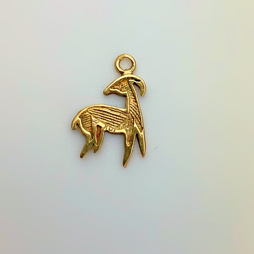 Gold Aries Pendant in 10k Gold