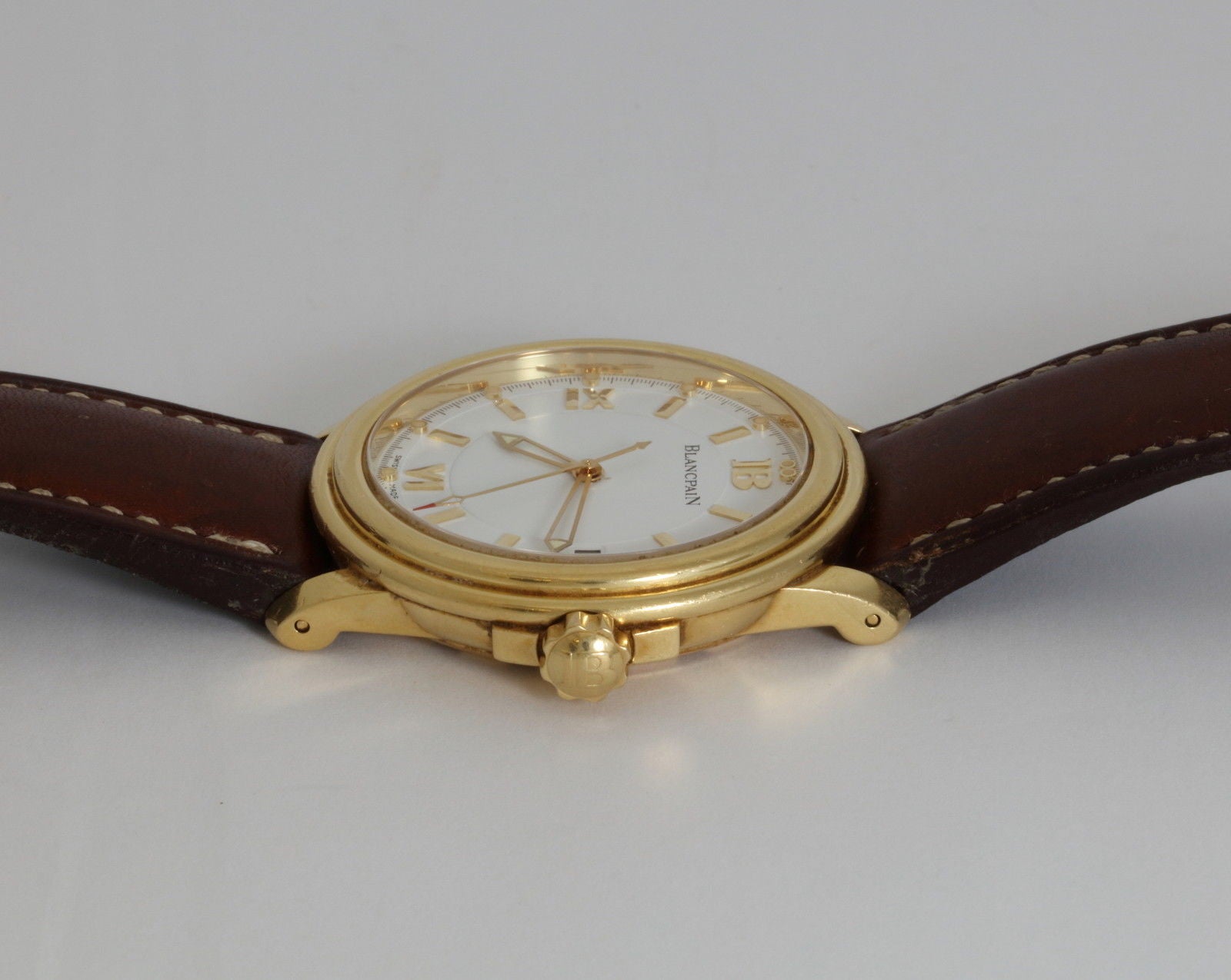 Blancpain 18K Yellow Gold Leman 2100 Watch