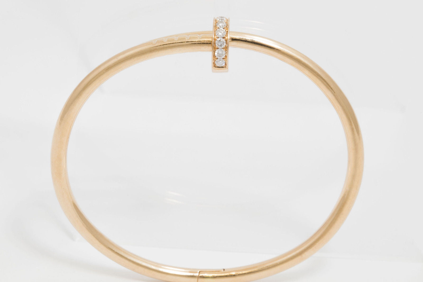 Sold at Auction: Cartier Juste Un Clou 18K Rose Gold Nail Bracelet