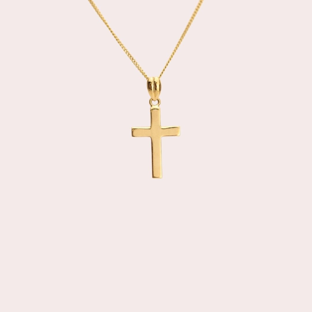 Vintage Cross Pendant 18k Gold