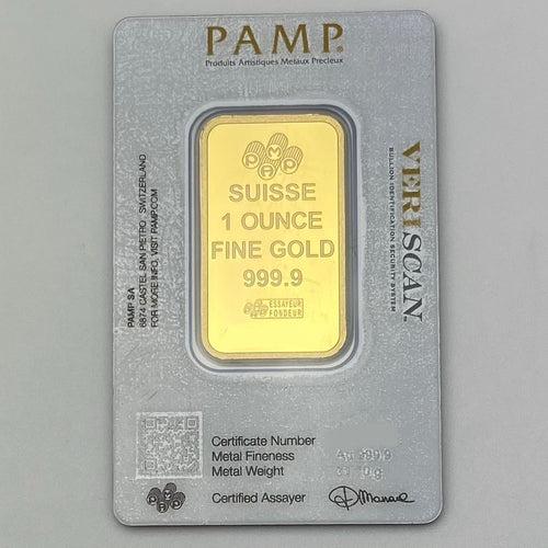 PAMP Suisse One Troy Ounce Gold Bar