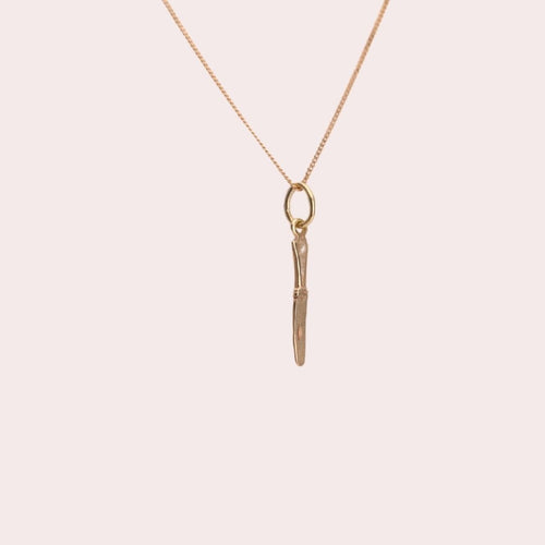 Vintage Knife Charm in 10k Gold