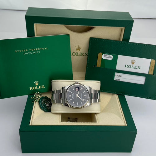 Rolex DateJust 116200 with Black and Red Roulette Dial in Stainless Steel