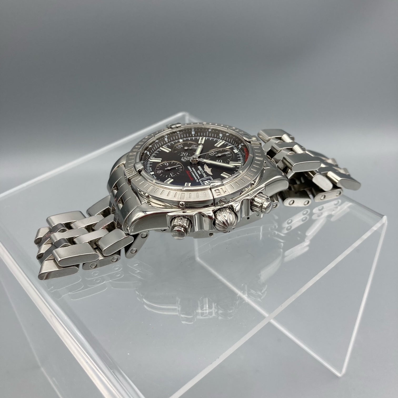 Breitling Chronomat Evolution Automatic Grey Dial Chronograph A13356